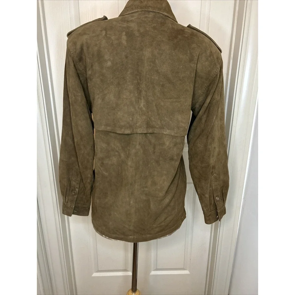 Vintage Ellen Tracey Neiman Marcus, Women's Jacket/Shirt, Size 8  Brown Suede - Picture 16 of 16